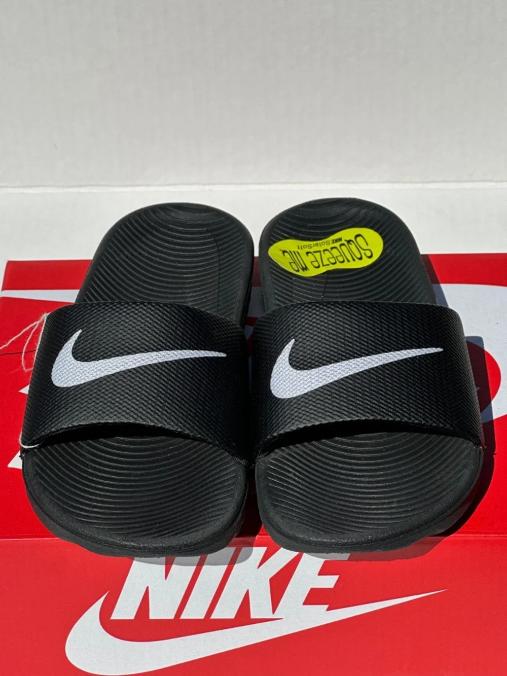 Nike Unisex Kawa Slide Sandal Flip Flop - Youth Kids 12C